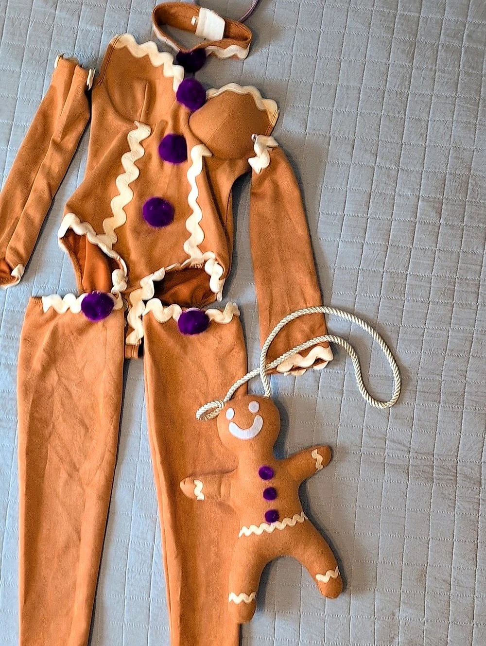 Gingerbread Costume in Brown & White Fashion Nova